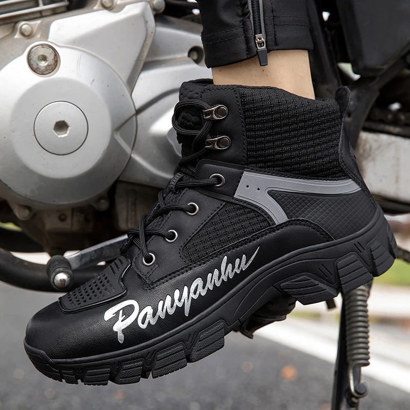 Motorcycle Riding Boots for Men and Women Motocross Anti Fall Protection Racing Short Boots Four Season Riding Equipment