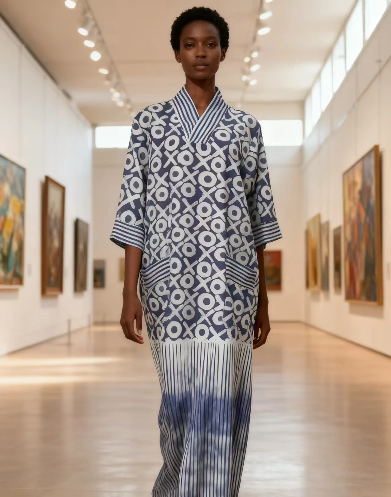 Abiti africani taglie forti per le donne 2025 Primavera Autunno Africano scollo a V mezza manica Festa di nozze Abito lungo da sera Vestaglie Abiti