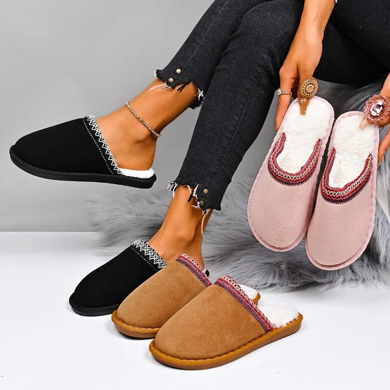 

Новые хлопковые зимние тапочки со шваброй для интернет-знаменитостей Baotou, теплая хлопковая обувь снаружи тела