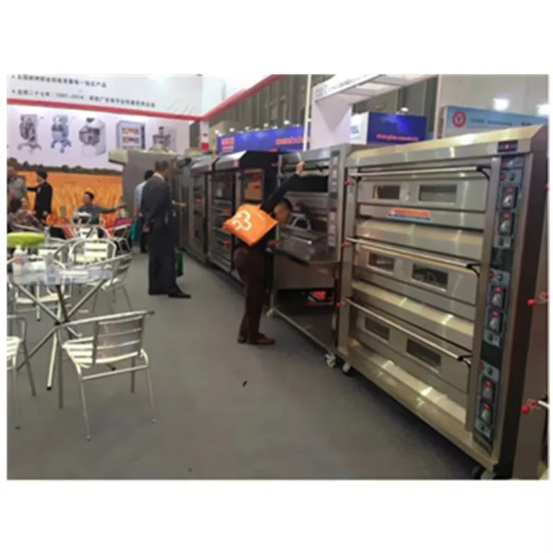 Super Performance Heavy Duty Stainless Steel Deck Oven 2 Layers 4 Trays Gas Electric Domestic Village Demand