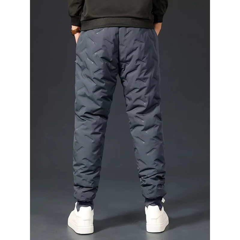 الخريف الشتاء ملابس للرجال سراويل تقليدية Y2k رجل حزام مطاط جيب انغلق Sweatpants 2025 فضفاض Sweatpants يندبروف #2