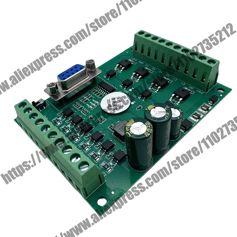 FX2N-10MT 10MR  DC24V Power Transistor Board 6 In 4 Out High Speed Count PLC 0-10VAnalog