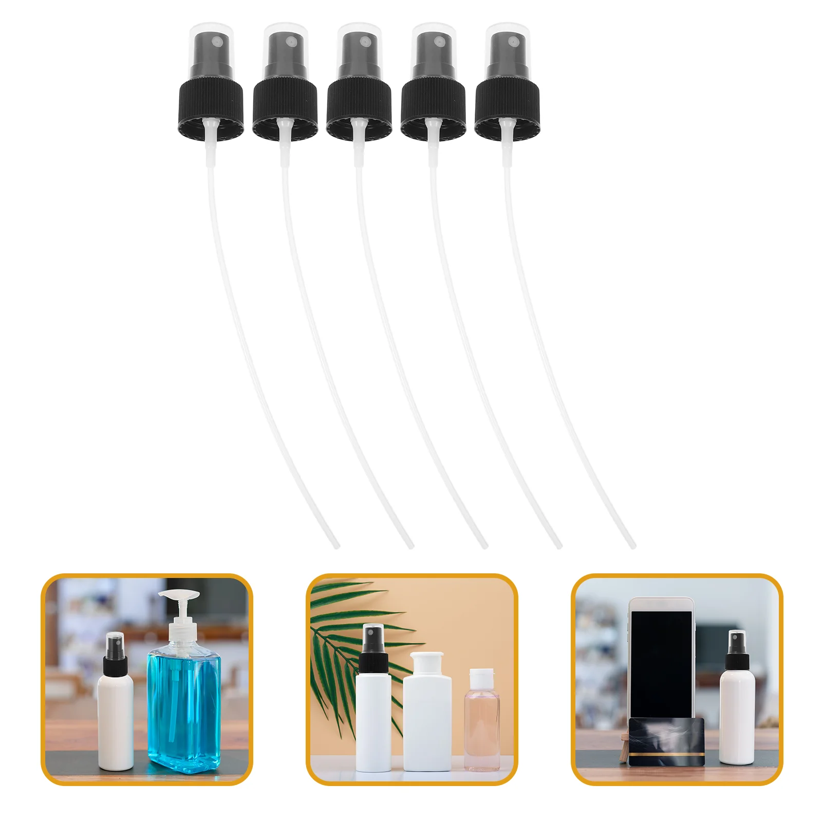 

20 Pcs Mist Sprayer Sparyer Accessories Replacement Tops Jacket Head Bottle Black