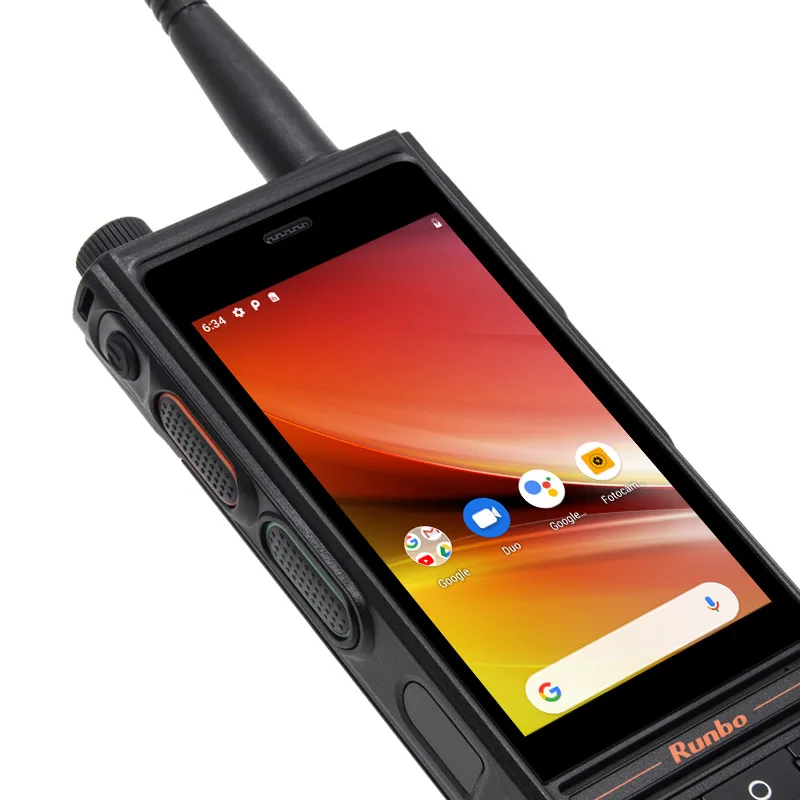 Chắc Chắn 4G DMR UHF VHF Bộ Đàm Điện Thoại 4GB 64GB Radio Kỹ Thuật Số PTT 13MP Camera Android 8.1 NFC GPS UNIWA RUNBO E81