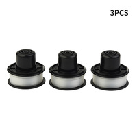 Easy Installation Trimmer Heads for Black & Decker A6226 GL250 GL310 GL360, 3PCS Bump Feed Spool, Solid Construction
