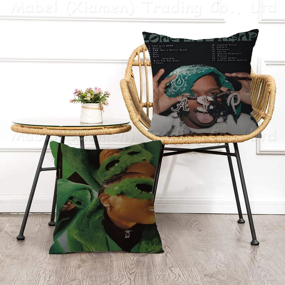 Music Album Star Asap Rocky Hip Hop Pillow Cover Design Cushion Cover Decor Holiday Decorati