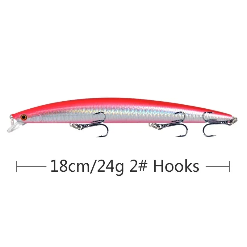 

18 см 24 г воблеры Topwater Swimbait жесткий поддельный гольян бионический для форели, окуня, щуки новейший набор из 5 рыболовных приманок