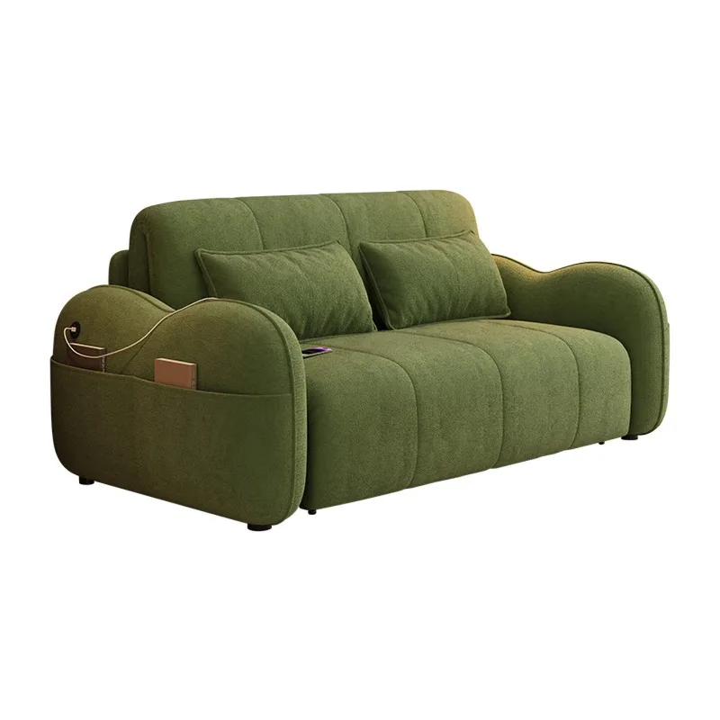 dual-purpose small apartment living room study multi-functional retractable foldable combed double bed