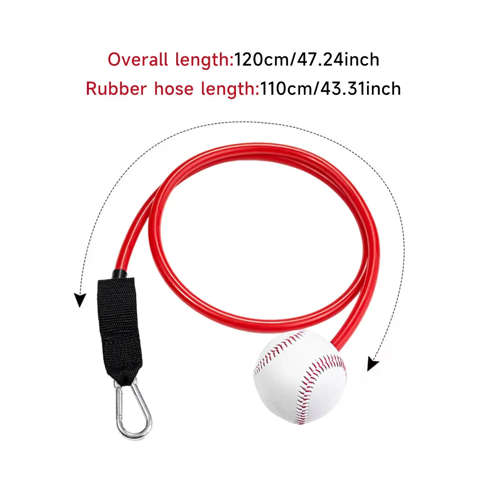 10-30LBS المطاط البيسبول المقاومة المدرب جديد دائم مطاطا الذراع قوة التدريب الصالحة للشرب الكبار البيسبول رمي العصابات #4