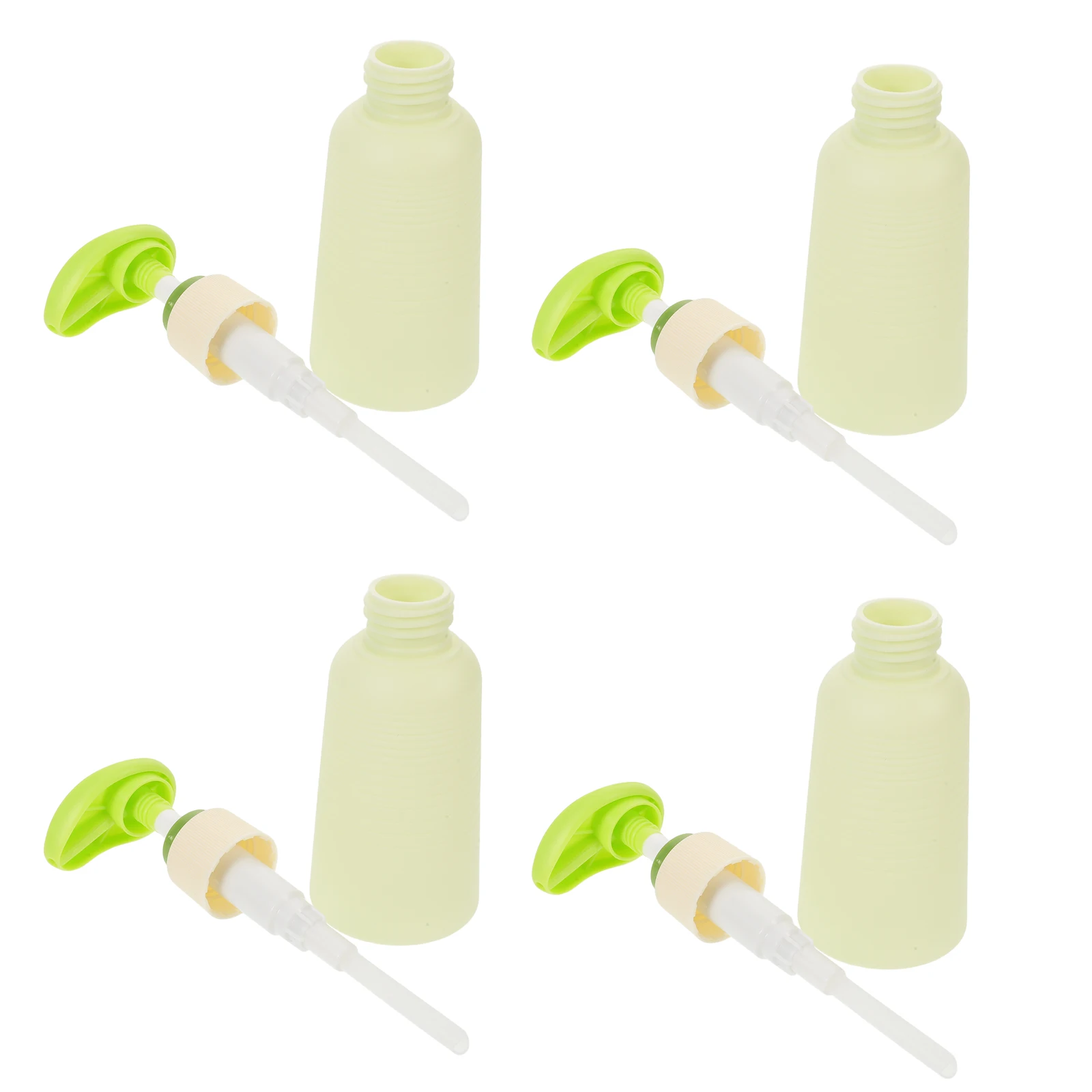

10pcs Refillable Travel Toiletry Bottles 100Ml Avocado Green Lotion Pump Containers Airless Shampoo Dispenser Body Wash