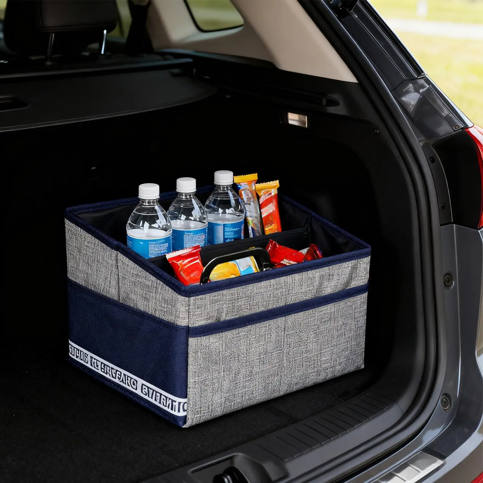 صندوق منظم قابل للطي سلة صندوق تخزين المقعد الأمامي للسيارة SUV السيارات السفر مكتب وثيقة البقالة تتحرك المقعد الخلفي #4