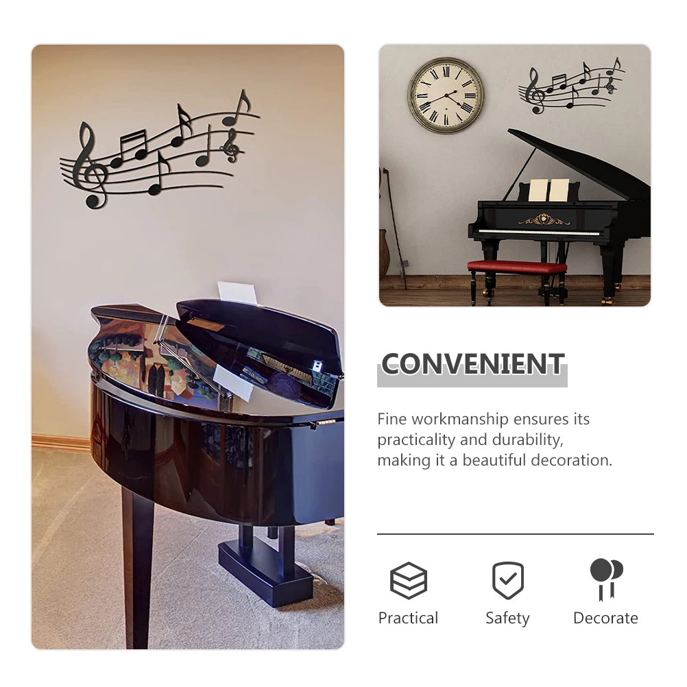 

Beautiful Music Note Wall Art Metal Decor for Living Room Study Kitchen Bedroom Party