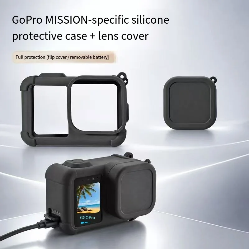 Силиконовый защитный чехол для GoPro Mission 1/1 Pro, противоударный, против царапин, аксессуар для камеры.