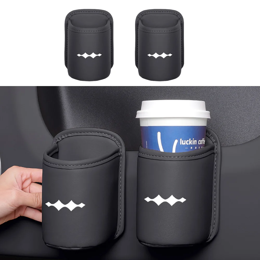 Caja de pañuelos para coche, soporte para vasos en la puerta del coche, compatible con BYD Formula Leopard 5 Leopard 8, cubo de basura para el respaldo del asiento, accesorios para el marco del portavasos.