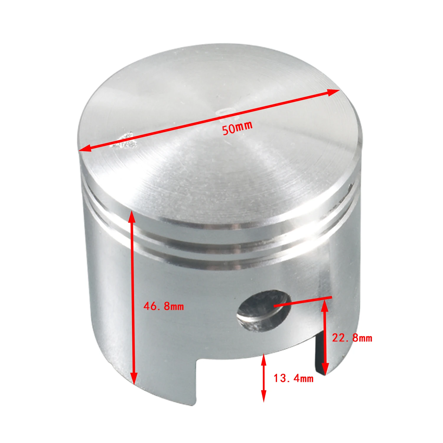 sthus 100cc Engine Motor Piston Pin Set 49.8mm For 100cc Motorized Motorcycle Bicycle Bike