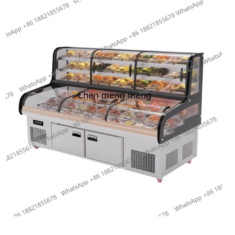

Display cabinet Freezer Commercial fresh-keeping frozen restaurant a la carte direct cooling frost-free freezer
