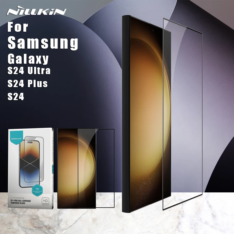 Nillkin для Samsung Galaxy S24 Ultra S24 Plus Удивительное закаленное стекло CP + PRO Полная защитная пленка для экрана Samsung S24