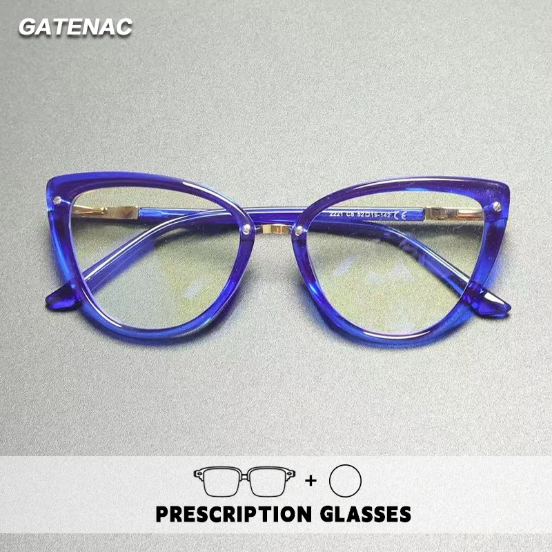 

Fashion Quality Reading Glasses Women Cat Eye Anti Blue Light Prescription Glasses Photochromic Progressive Multifocal Eyewear