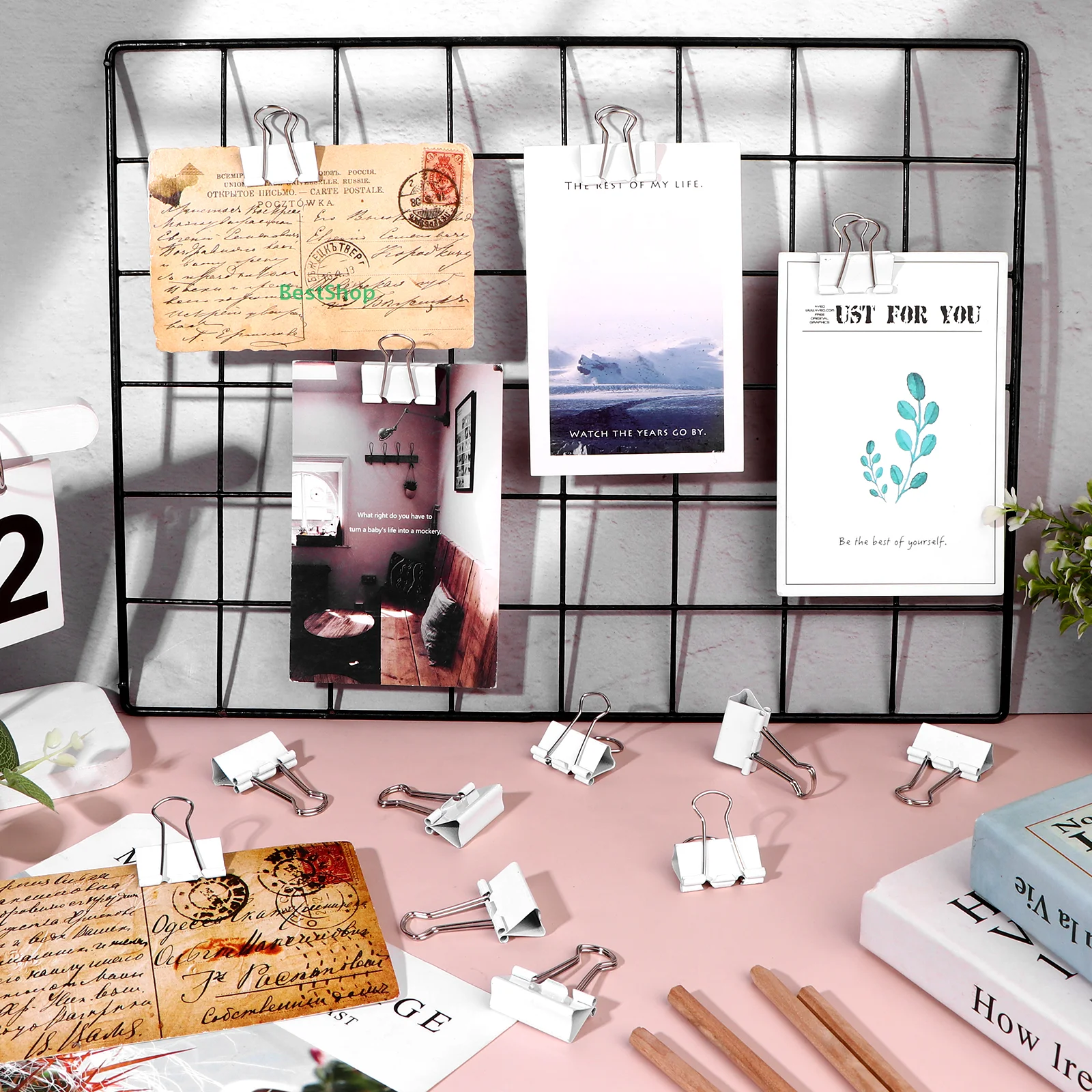 ☆Metal Binder Clips File Classification Tail Clip 32mm Stable Paper Clip Used for Books Stationery Clip School Office Supplies