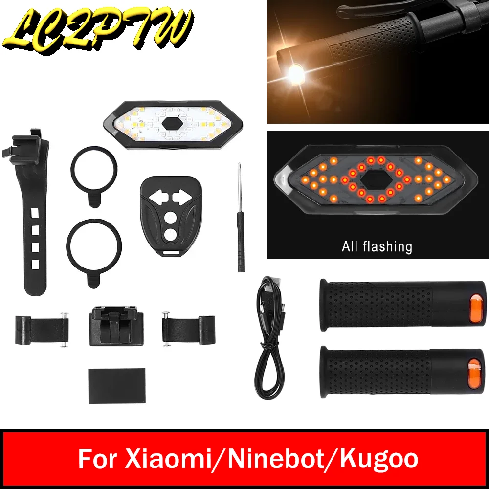

Комплект указателей поворота для Ninebot Max G30 G2 G3 G4 F20 F30 F40 F2 F3 ES1 ES2 ES3 E3 E3 Pro Руль скутера/светильник заднего крыла