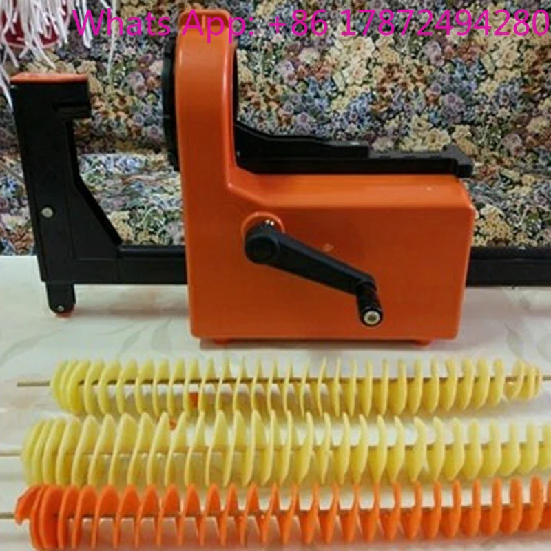 Automatic Stretch Spin Cutter Multifunctional Spiral Potato Slicing Machine