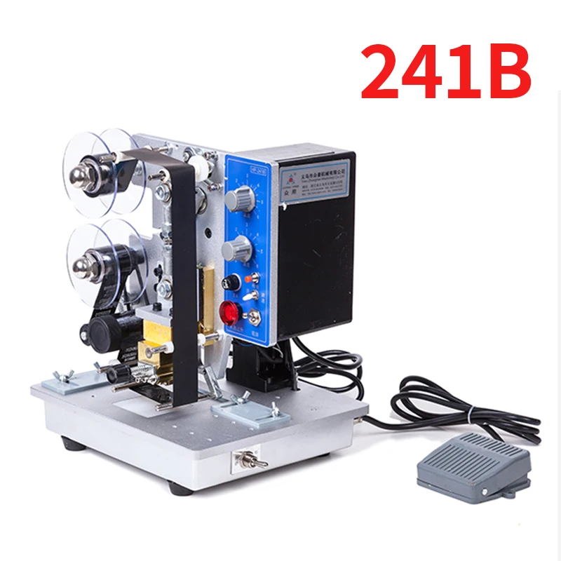 

Electric Coding and Hot Stamping Machine Ribbon Code Printer Color Strip Automatic Coding Machine for Bag Expiry Date Printing