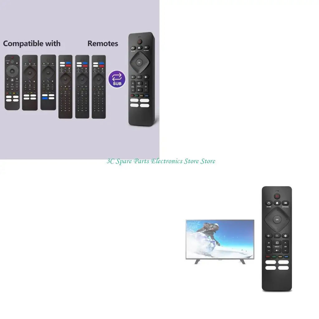 SZ Lightweight Ergonomic Remote Control 43PUL7652 for F7A 75PFL5704/F7 32PFL5505
