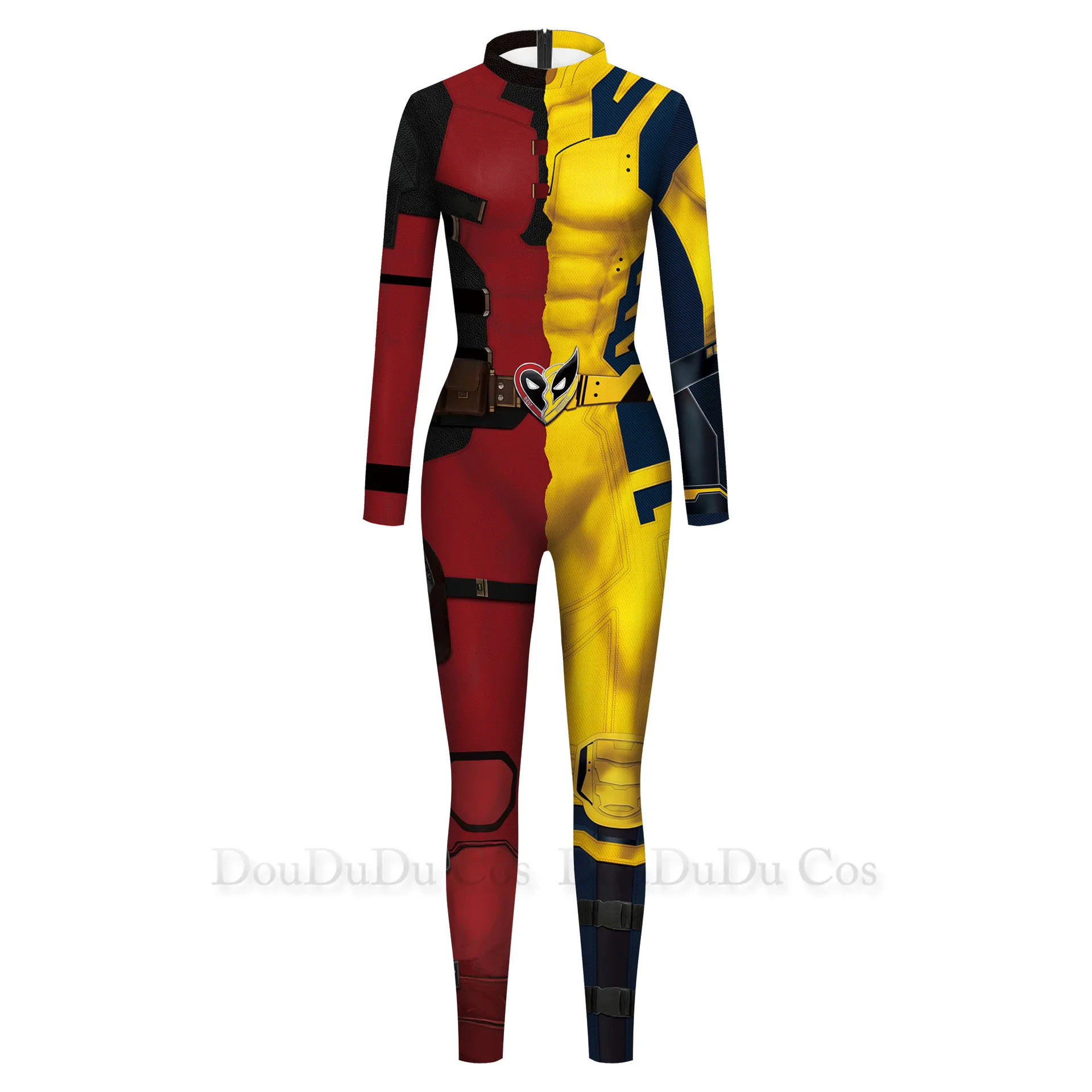 Mono de Cosplay de superhéroe Lobezno Deadpool para hombre y mujer, disfraz de Zenti James Howlett para Halloween y fiesta