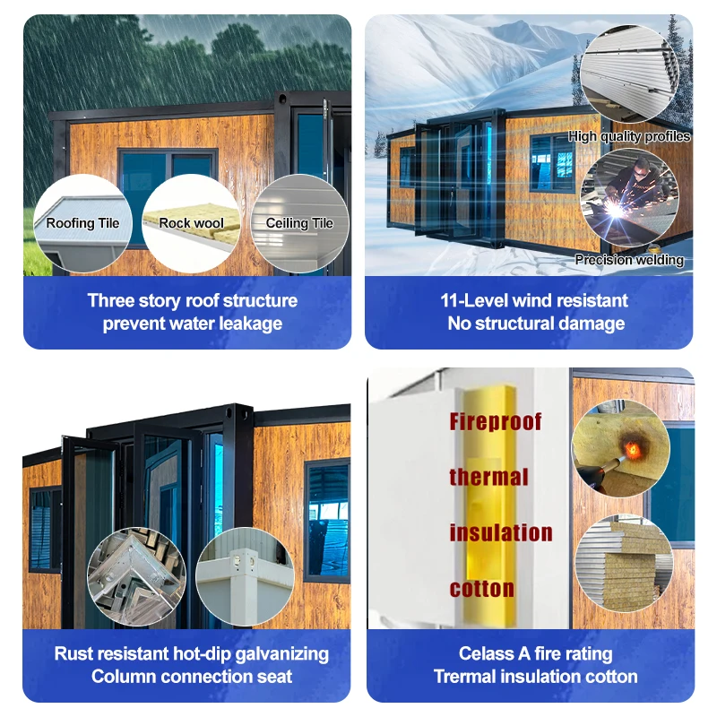 OEM ODM Expandable Prefab Breathable Modular Container House Casa Contenedor