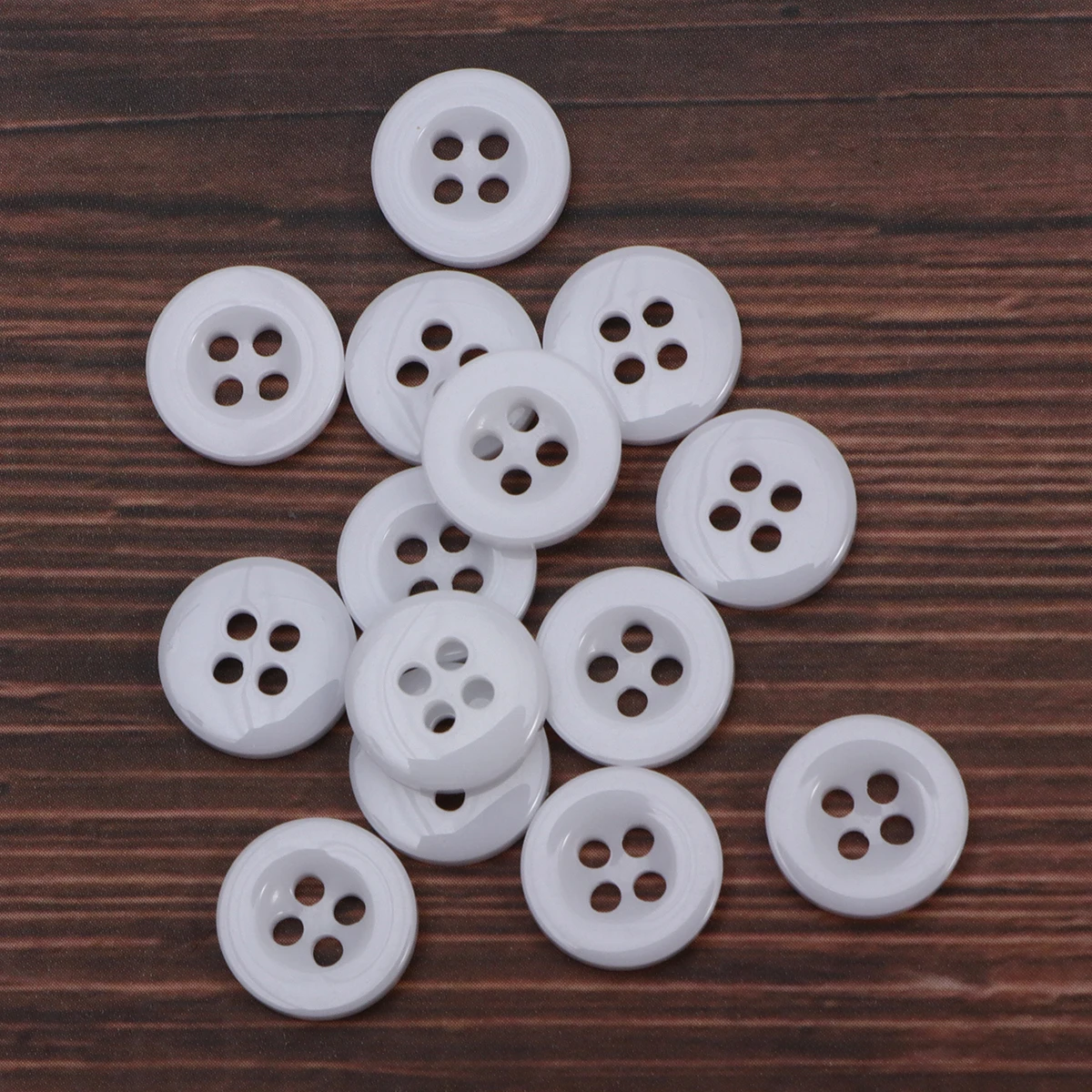 

40Pcs Resin Buttons 10Mm 4 Holes Smooth Colorful DIY Clothes Fastener for Sewing Knitting Scrapbook Crafting Handcraft Cloth