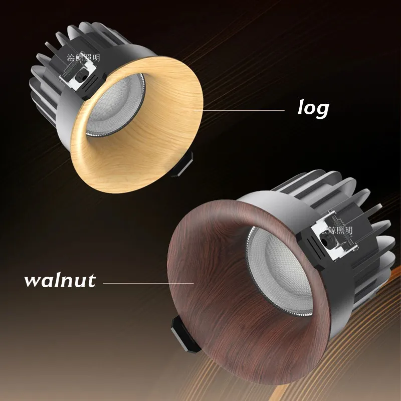 Embedded LED pendant lights for home living room ceiling lamps / Arc-shaped / Anti-glare aluminum for hotels and villas lighting