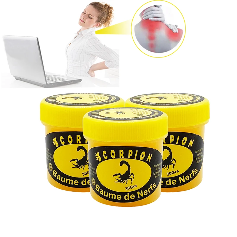 

Scorpion Ointment Cream Self Heating Relieves Muscle Fatigue Balm Pain Relief Rheumatism Neck Back Pain Bruises Cramps Plaster