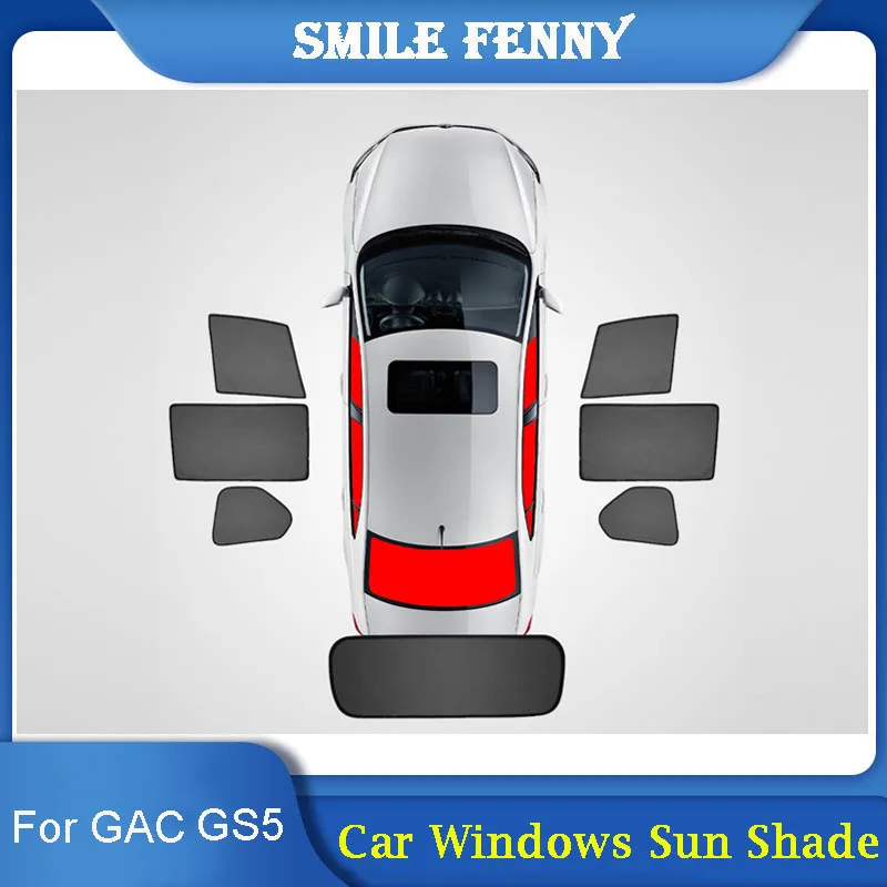 

For GAC Trumpchi GS5 2019 2020 2021 Car Side Window Sunshade Mesh Curtains UV Protection Sun Visor Sun Block SunShield Goods