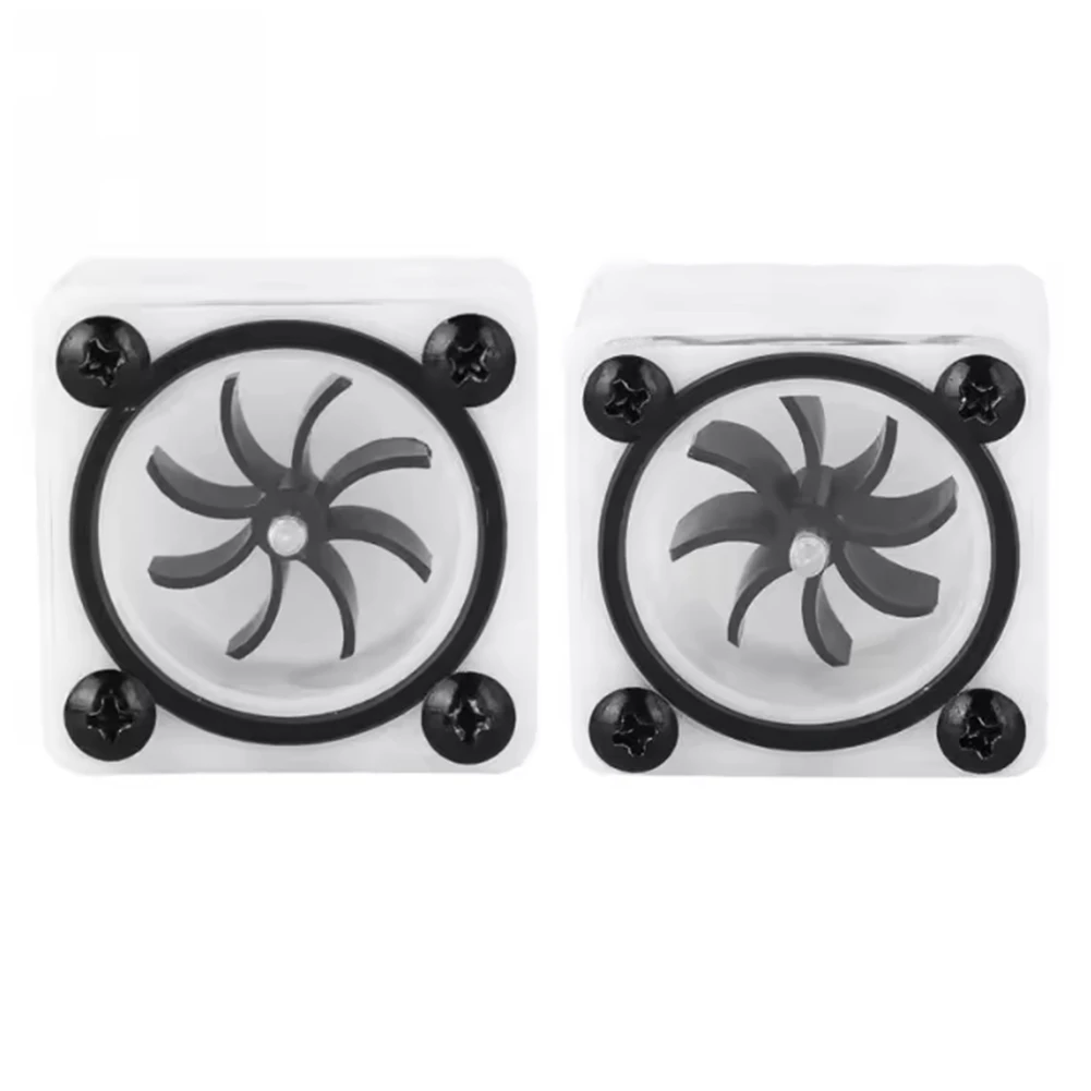 DT[Set of ]D594-PC Fans Meter G1/4 Thread Revolving Speed Water Cooling Meter Indicator for PC Water Cooling System 2 Way