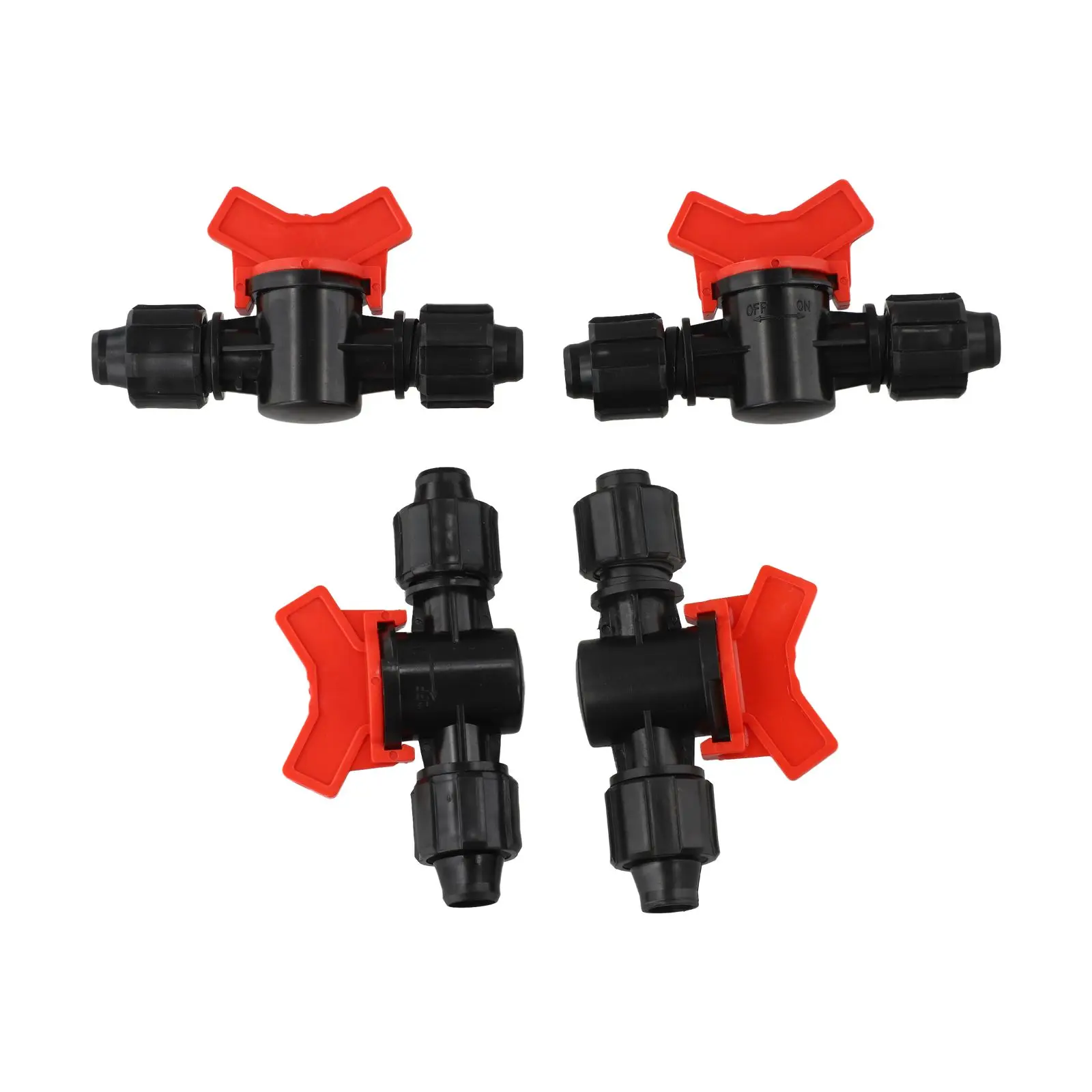 4/8pcs Control Valves PE Pipe Ball Valve With Quick-release Lock 16mm Stop Valve Switch Irrigation Control  For Garden Watering