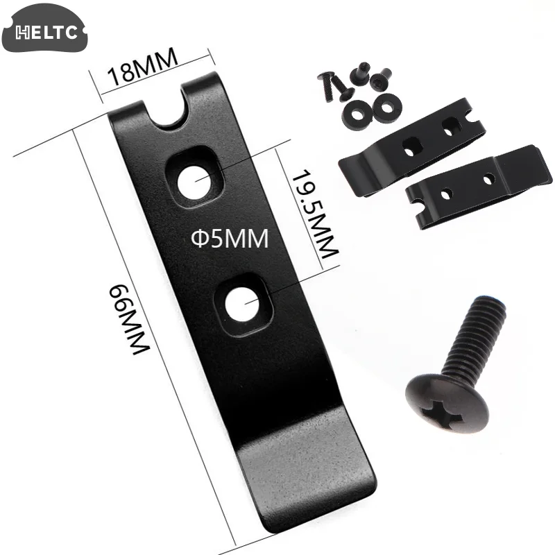 1set Rvs K Schede Clips K Schede Taille Clip Universele Kydex Draagriem Schede Terug Clip Mes schede Accessorie