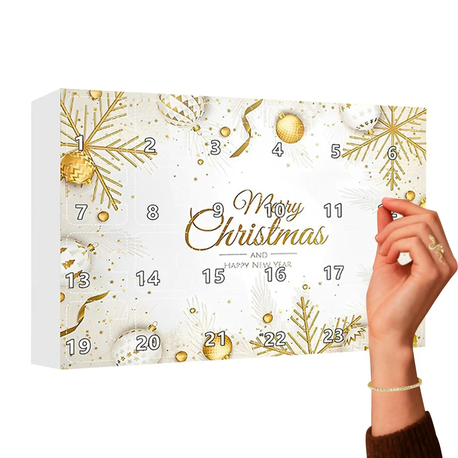 

Рождественский календарь обратного отсчета, 24-дневные ювелирные изделия, адвент-кулон, ожерелье для женщин, девочек, дочек, подруг, праздничная вечеринка, дата