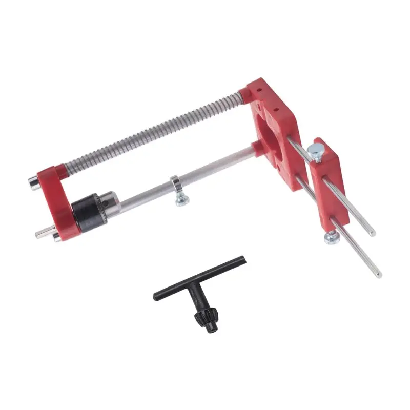 

JFB Auto-Line Drill Guide Tool Woodworking Auto-Line Drill Guide Precise Hole Drill Punch Positioner Locator Template