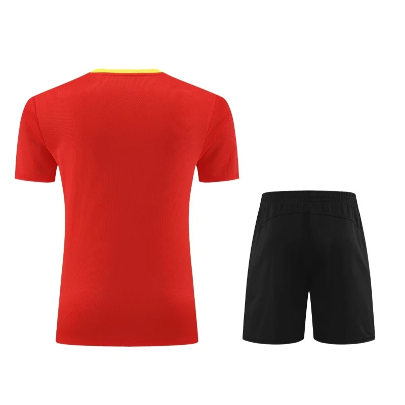 2025 Summer Men Women China Dragon Print Badminton Clothes Table Tennis Sport Suits 2 Pcs Shirt And Shorts 3D Print Training Set