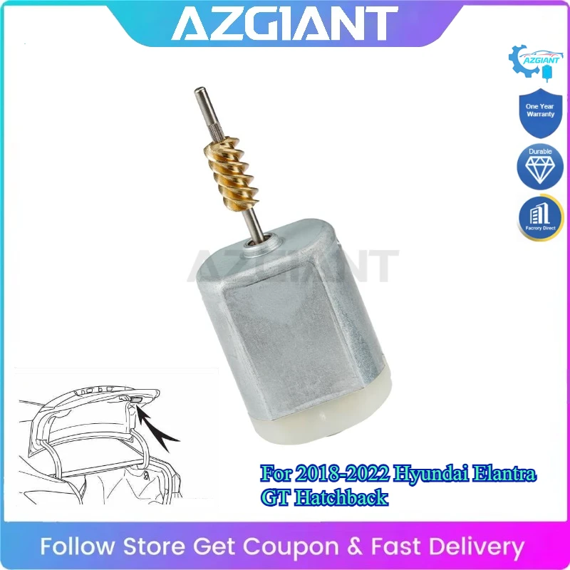 

AZGIANT for 2018-2022 Hyundai Elantra GT Hatchback Car Trunk Lock Actuator Tailgate Mini Motor Easy to Replace DIY #81230G3000
