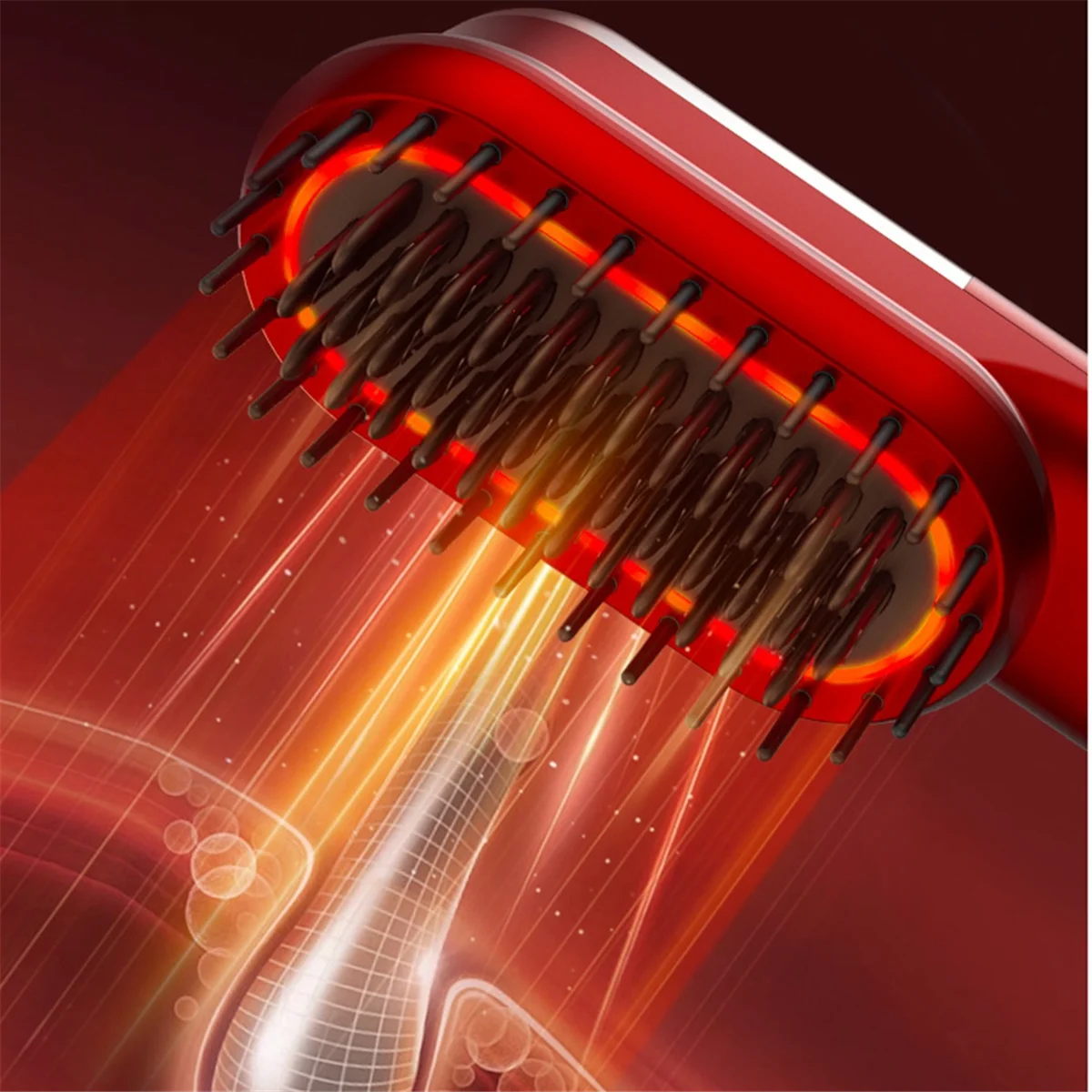

A07I Multifunctional Massage Comb, Electric Vibration Massage Brush, Red Light Care Hair Growth Massage Scalp Brush