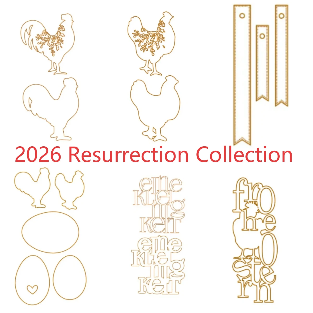 

Easter Leaves Stamps 2026 NEW Cutting Dies Scrapbook Diary Decoration Stencil Embossing Template DIY Greeting Card Handmade