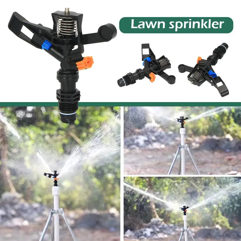 Lawn Sprinkler Rotary Sprinkler Watering Irrigation Gardening Arm Home Supplies Rocker Nozzle Plastic A2T4