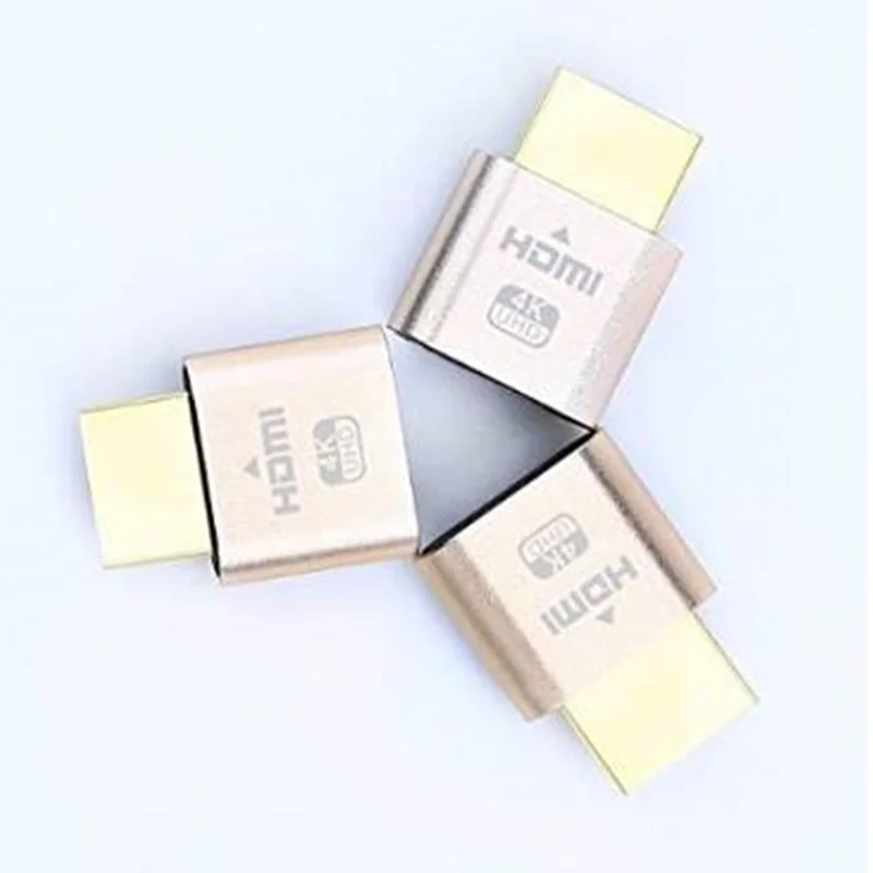 Dtech-emulador de pantalla simulado OEM ODM 4K de alta calidad, Monitor fantasma simulado HDMI, enchufe Dongle sin cabeza