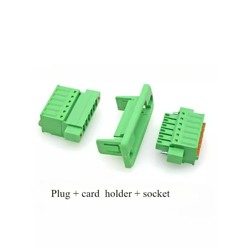 5Sets JM15EDGWC3.81mm/3.5mm through-wall terminal block with panel frame screw-free spring EDGKDRP