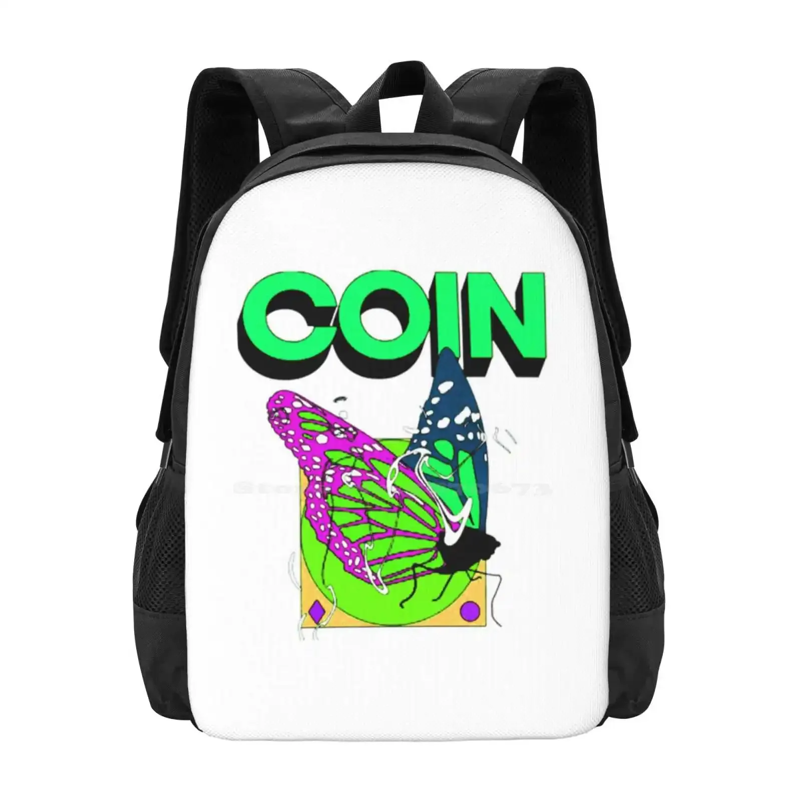 

Монета Логотип Узор Дизайн Ноутбук Путешествия Школьные Сумки Логотип Монета Группа Монетная Группа Is An American Pop Band Монета Группа Любимая