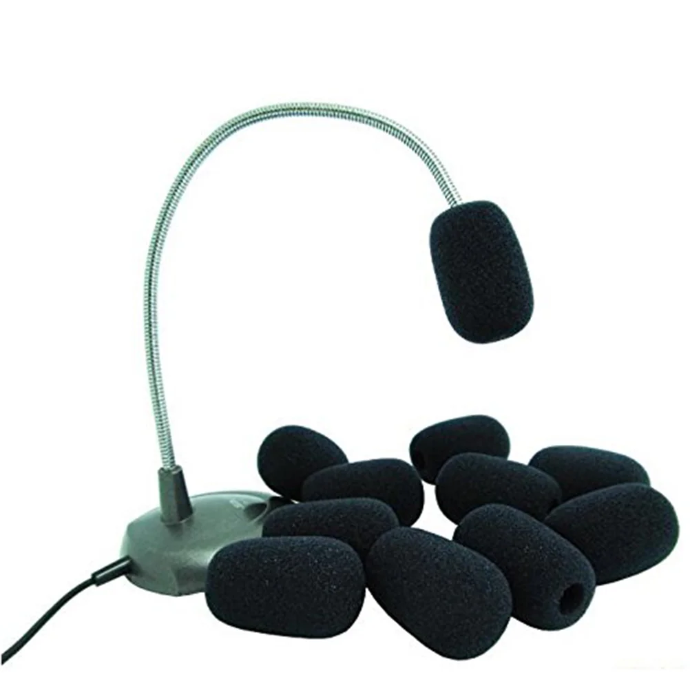 10 Pcs Strainer Lavalier Lapel Mic Windscreen Microphone Windshield Cover Outdoor