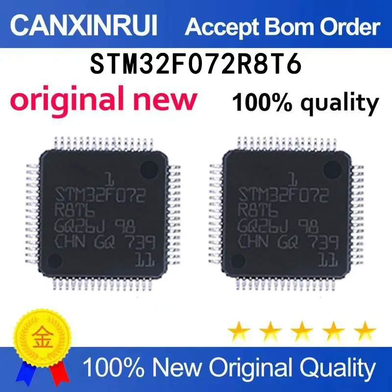 

(5pcs-100pcs）STM32F072R8T6/Package LQFP64/Microcontroller Original Genuine MCU Integrated Circuit