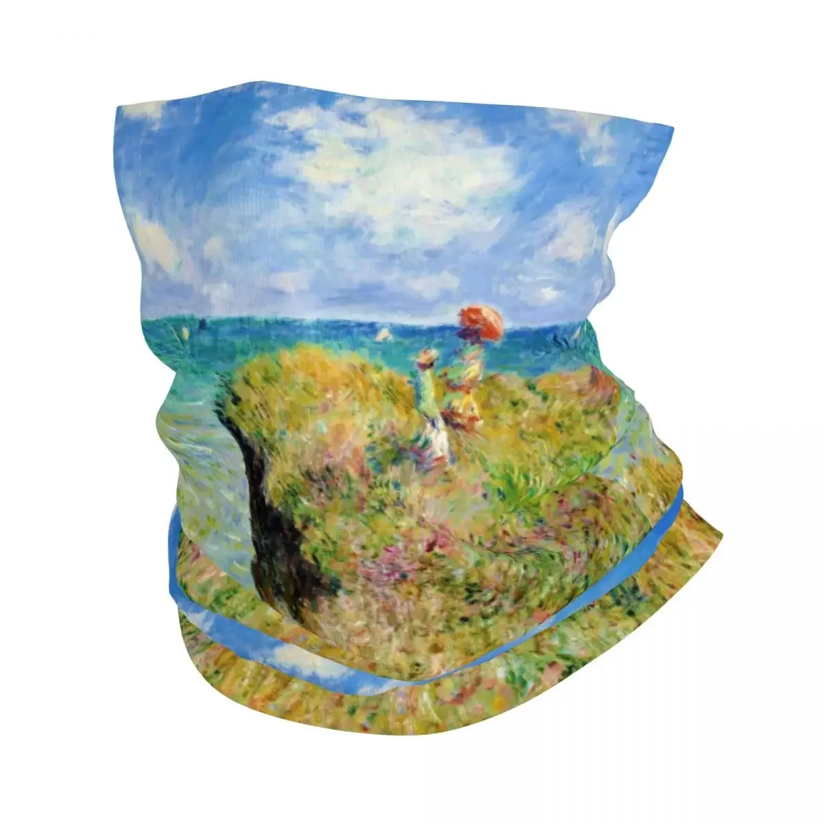 Claude Monet Painting Bandana Winter Neck Warmer Windproof Wrap Face Scarf for Hiking Gaiter Headband