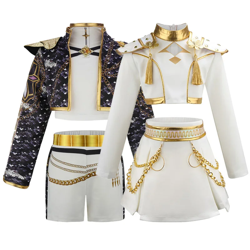 New K-POP Girls Sets 2026 New Fashion Children Suits Kids Jackets Pants Outfits Teenager Casual Spring Clothing 4-12 Years Old